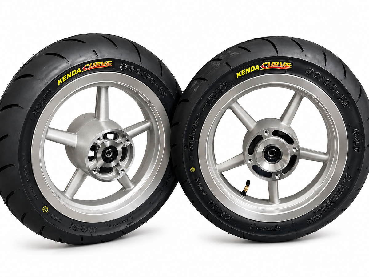 Universal Mini E-Moto Supermoto Wheel Set