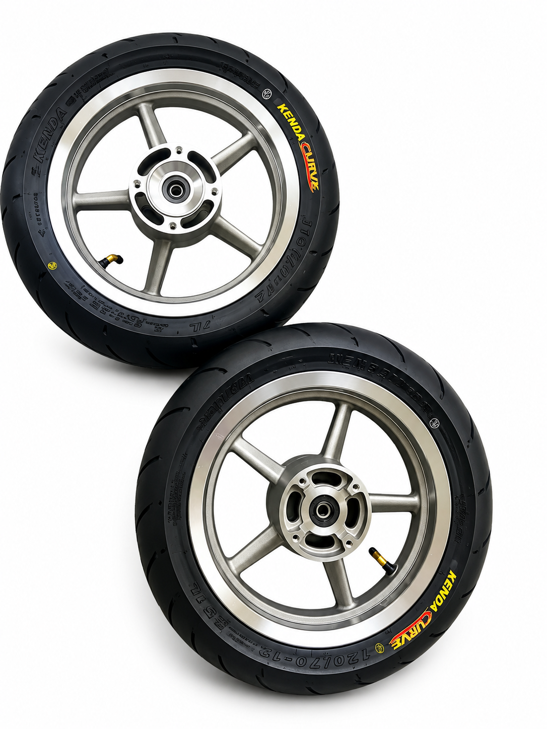 Universal Mini E-Moto Supermoto Wheel Set