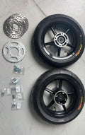 Universal Mini E-Moto Supermoto Wheel Set