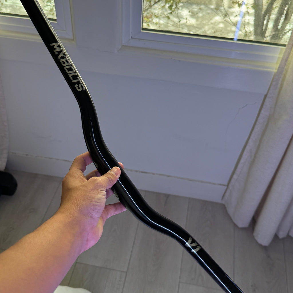MXBOLTS Gloss Black Handlebar (31.8mm)