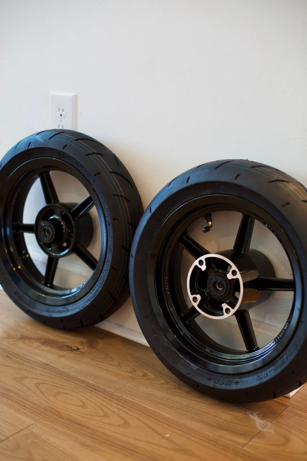 Universal Mini E-Moto Supermoto Wheel Set
