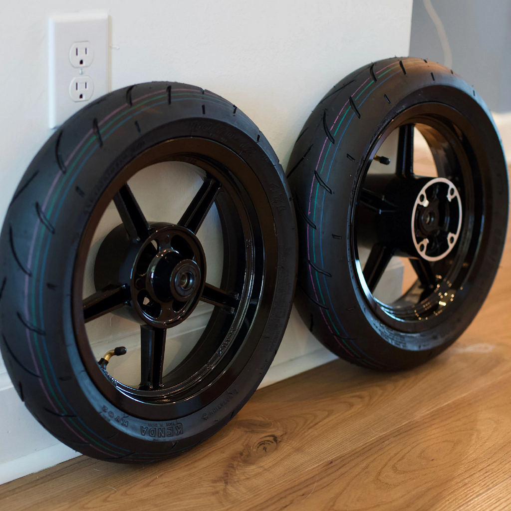 Universal Mini E-Moto Supermoto Wheel Set