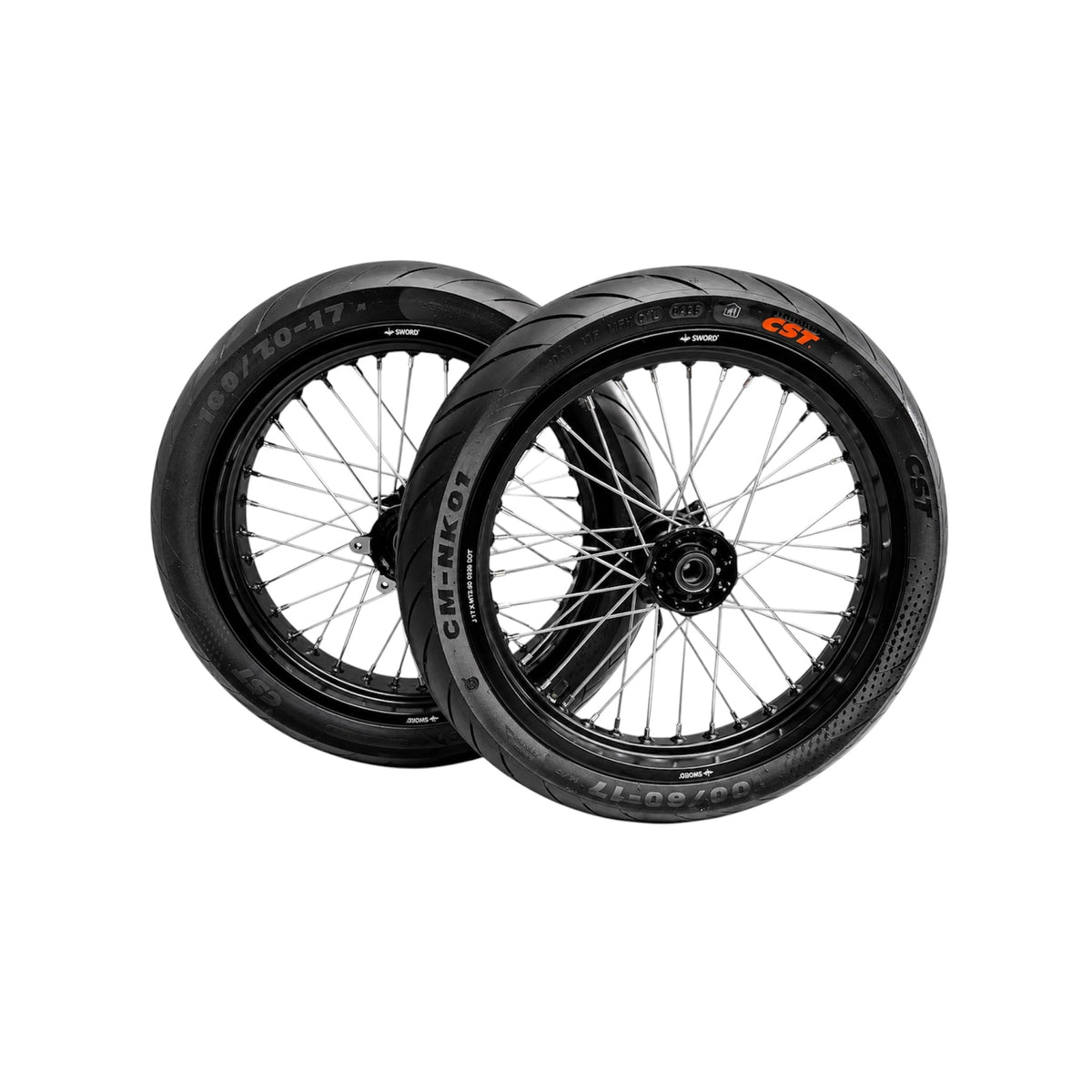 17” Surron ultra bee super moto wheel set