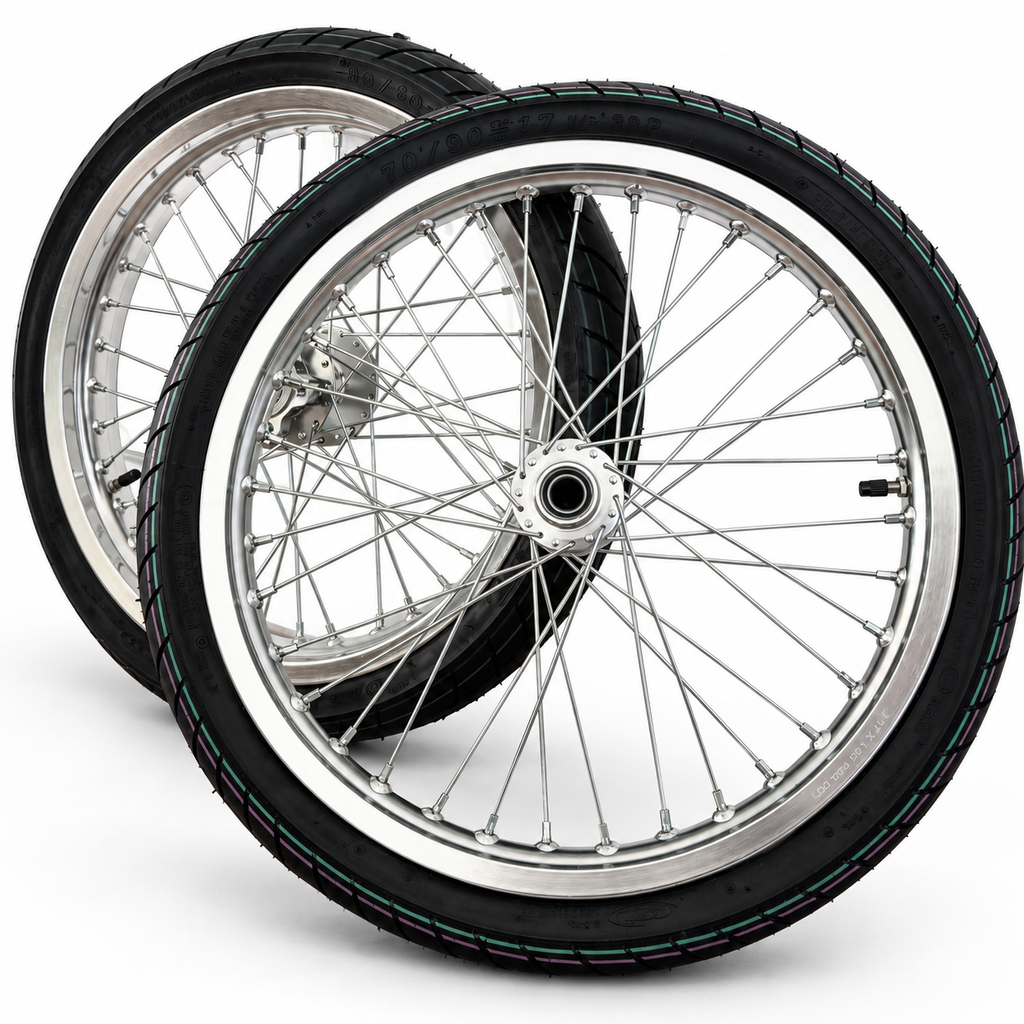 17-Inch CST Chrome LBX / E-Ride Supermoto Kit