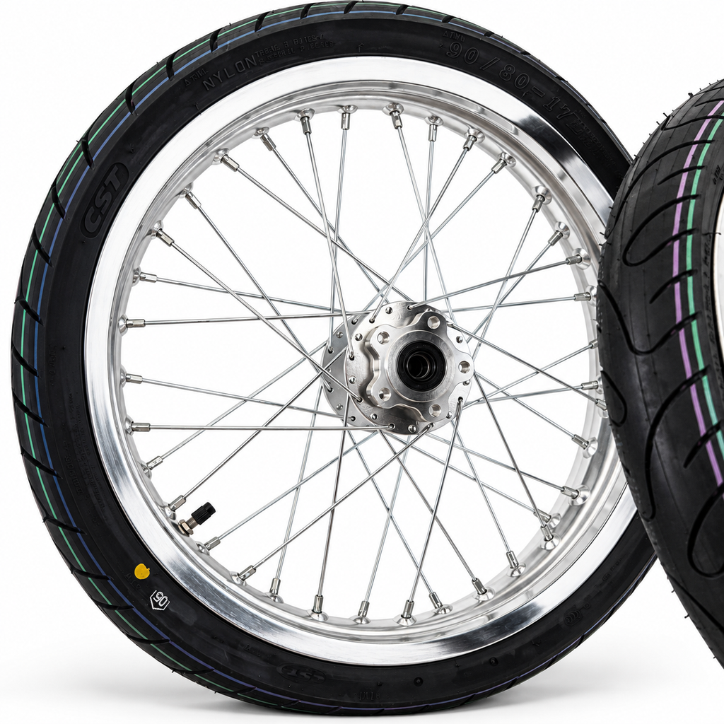 17-Inch CST Chrome LBX / E-Ride Supermoto Kit
